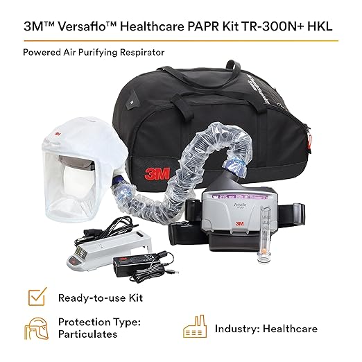 3M PAPR Respirator, Versaflo Powered Air Purifying Respirator Kit, TR-300N+ HKL - Image 3