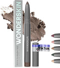 Wonderskin IYKYK Eyeshadow Stick - Longwear Eye Shadow Sticks, Budge-Proof and Waterproof Shimmer Eyeshadow Stick with Built-in Sharpener (Ash)