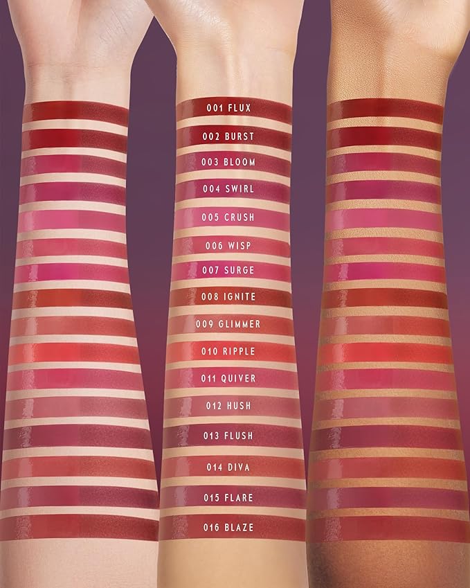 Blurring Lip Tint - Shine Lip Gloss to Soft Blurry Lip Matte Finish, Long-Lasting Lip Stain, Smooth and Blur lip lines, Weightless Watery-Velvet Feel, Hydrating & Non-Sticky (012 HUSH)