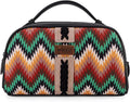 Montana West Wrangler Makeup Bag for Women Small Cosmetic Toiletry Bags Western Make Up Pouch Durable Cute Travel Purse,Black