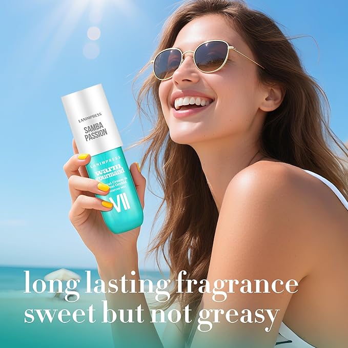 Perfume - No.7，Body Spray For Women（Eau De Perfum）Hair & Body Fragrance Mist，Fresh Fruity & Floral Flavors Gourmet Tune（Coconut +Tropical Orchid+Toasted Pralines+Vanilla ）Perfumes For Women（3 fl oz）