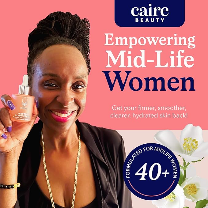 Caire ‘Own Your Age’ Hyaluronic Acid Peptide Deep Infusing Serum for Face, Eyes + Neck | Wrinkle Fighting, Collagen Generation for Women Over 40 | 30ml
