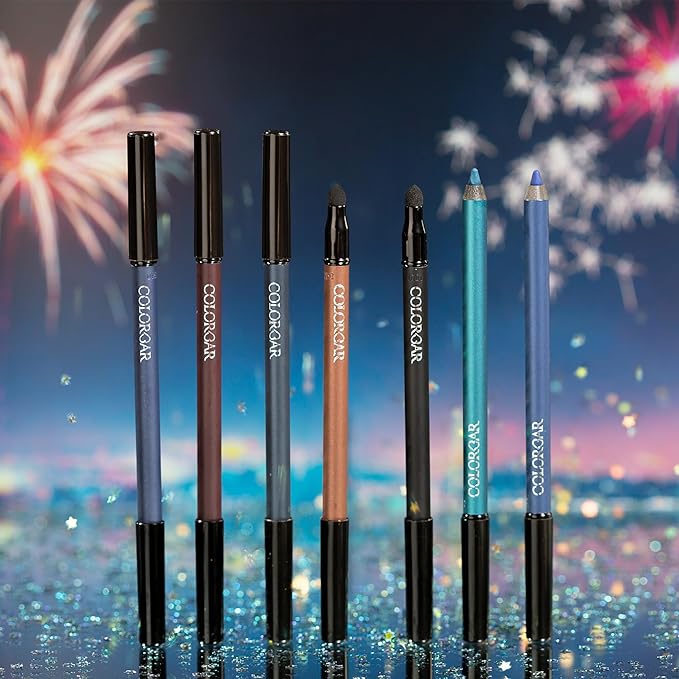 Colorbar Just Smoky Eye Pencil - Eyeliner Pencil with Built-in Smudger - Waterproof Formula - Matte Finish - 008 Just Marsala - 0.04 oz