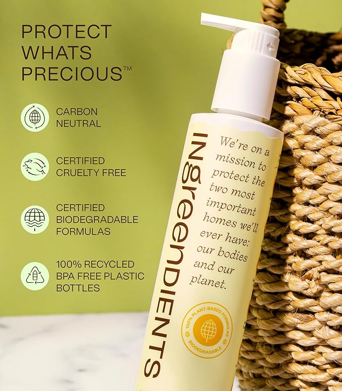 Ingreendients Organic Shea Butter Hand & Body Lotion For Dry and Sensitive Skin – Non Toxic, Vegan, Cruelty-Free, Natural, Gluten Free, Effectively Moisturizes and Rejuvenates Skin – 1 Pack