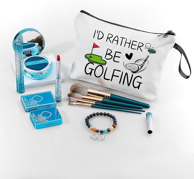 Golf Gifts,Golf Balls for Women,Small Golf Bag,Golf Ball Bag,Purse Makeup Bag,Cosmetic Bag for Purse,Birthday Gifts for Friends Female,Gifts for Golfers,Golf Accessories,Christmas