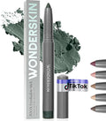Wonderskin IYKYK Eyeshadow Stick - Longwear Eye Shadow Sticks, Budge-Proof & Waterproof Shimmer Eyeshadow Stick with Built-in Sharpener (Green Smoke)