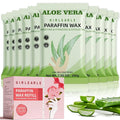 Paraffin Wax Refills 10 Packs for Paraffin Wax Bath Machine - for Dry Cracked Skin on Hands, Feet, Elbows - Moisturizing Hydration to Relieve Stiff Muscles & Joints (Aloe vera)