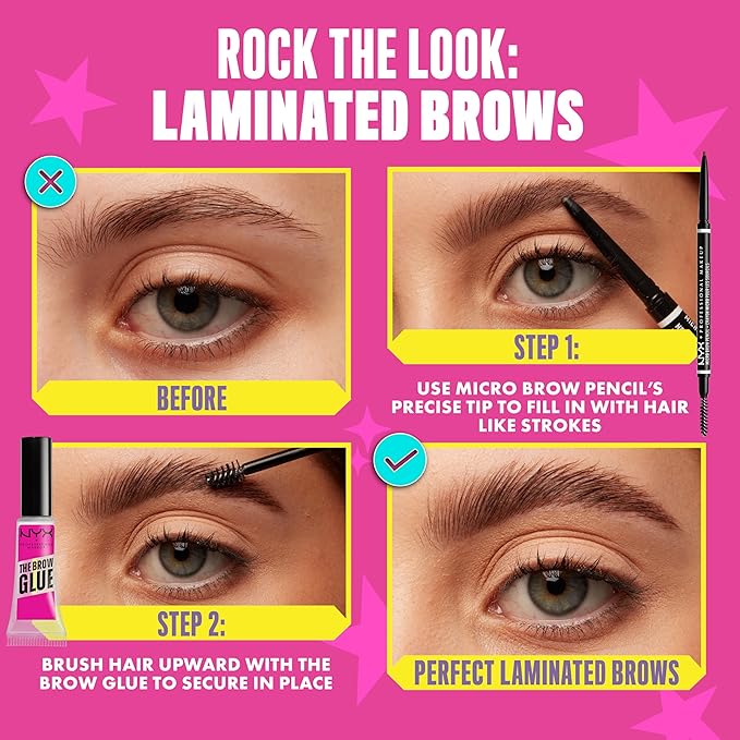 NYX PROFESSIONAL MAKEUP Micro Brow Pencil, Precise Eyebrow Pencil - Auburn