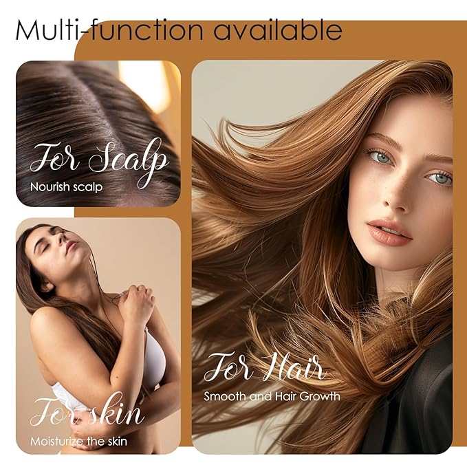 Batana Oil for Hair Growth, Dr Sebi 100% Pure Organic Natural Ingredients from Honduras Prevents Hair Loss, Enhances Thickness, Restores Dry Damaged Hair, 5.3oz