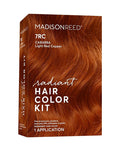 Madison Reed Radiant Hair Color Kit | 7RC Light Ginger Red with Vivid Copper Tones (Carrara Crimson) Vivid Color-Enhancing Formula | Salon-Quality Permanent Hair Dye | PPD-Free & Ammonia-Free |1 Pack