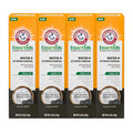ARM & HAMMER Essentials Fluoride-Free Toothpaste Whiten + Activated Charcoal-4 Pack of 4.3oz Tubes, Clean Mint- 100% Natural Baking Soda