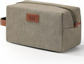 Janhavi Customized Gifts for Men,Waterproof Travel size Toiletries Bag, Makeup Organizer Foldie Travel Bag,Mens Toiletry Travel Bag, Engraved Initials & Wheat Ear,Travel Essentials Men(Olive Green S)