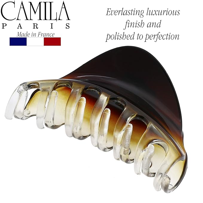 Camila Paris CP2379 French Hair Clip for Women for Thick Hair for Long Curly Wavy Hair, Girls Hair Claw Clips Jaw Styling Hair Accessories for Women, Strong Hold No Slip Grip, Made in France