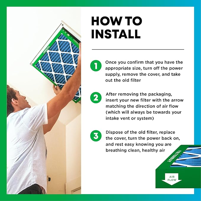 Filterbuy 15x20x2 Air Filter MERV 13 Optimal Smoke & Allergy Defense, - Image 5