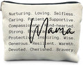 Mama Makeup Bag, Mother's Gifts for Mama, Mama Mom Gifts from Daughters Sons, Mama Makeup Bag Cosmetic Pouch