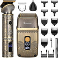 T-Blade Hair Trimmers & Electric Shavers for Men Foil Shaver Beard Trimmer Men's Grooming Kit with Triple Blades Cordless
