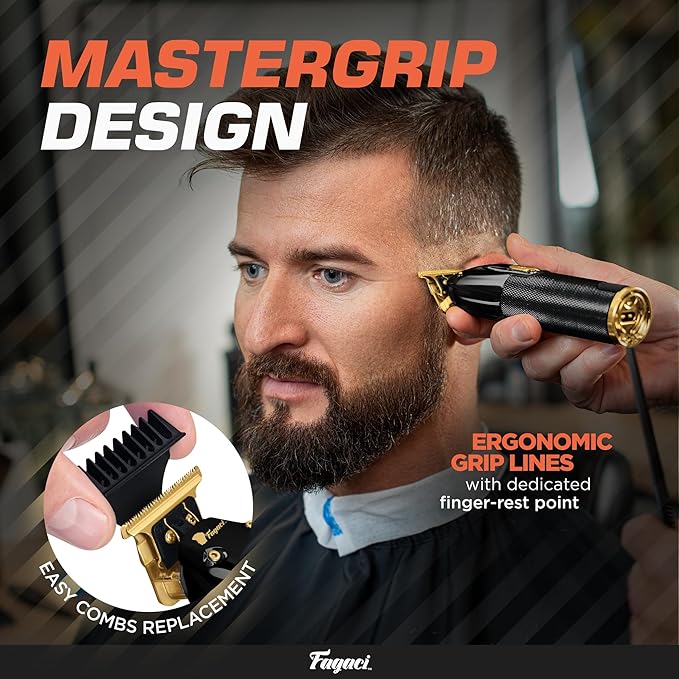 Fagaci Men's Hair Trimmer - Turbo Power with Precise Cutting, Adjusted Zero Gap Blades for Clean and Fine Cuts