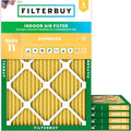 Filterbuy 12x16x1 Air Filter MERV 11 Superior Pet & Allergy Defense, by Filterbuy