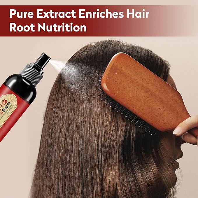 2pcs Saffron Hair Spray, Saffron Hairs Blackening Spray, Saffron Essence Spray, Leaving Hairs Shiny Smooth