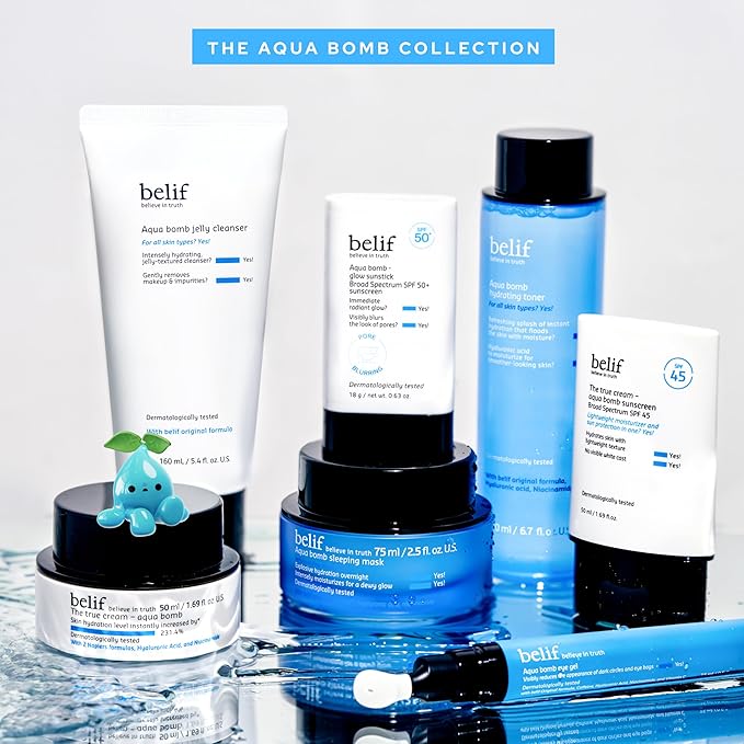 belif Jelly Hydrating Deep Cleanser – Low pH Mild & Gentle Gel-to-Foam Face Wash for Daily Deep Pore Cleansing, Hydrating and Refreshing for All Skin Types, Korean Skincare, 5.41 fl.oz