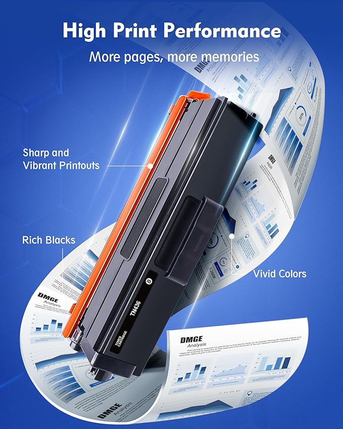 TN436 Toner Cartridge 4 Pack Replacement for Brother TN436 TN-436 Toner Compatible with Brother HL-L8260CDW, L8360CDW, MFC-L8690CDW, L8900CDW, DCP-L8410CDW Printers