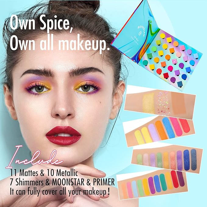 BEPHOLAN Eyeshadow Palette - 30 Color Eye Shadow Makeup Palette