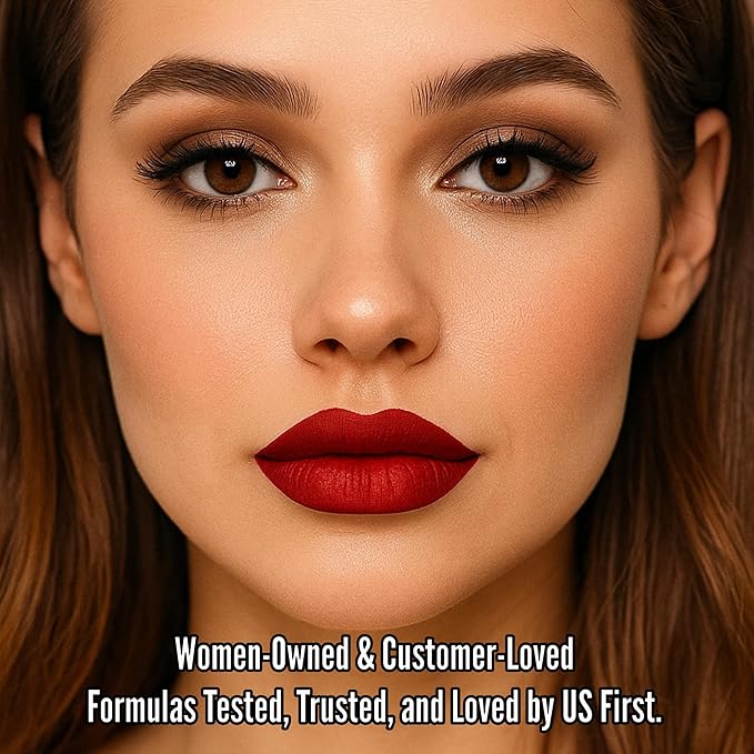 Mynena Red Long Lasting Lipstick for Women Waterproof & Transfer-Proof | Hydrating with Shea Butter | Bold Pigment Intense Matte Color Lip Stain | Talc-Free & Vegan Product that Performs | Elle