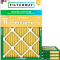 Filterbuy 20x27x1 Air Filter MERV 11 Superior Pet & Allergy Defense, by Filterbuy