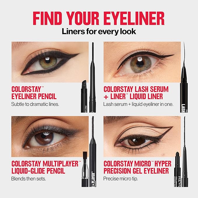 REVLON ColorStay Pencil Waterproof Eyeliner, Smudge-Proof, Eye Makeup with Built-In Sharpener, Stocking Stuffer for Women, 212 Bronze, 0.01 oz