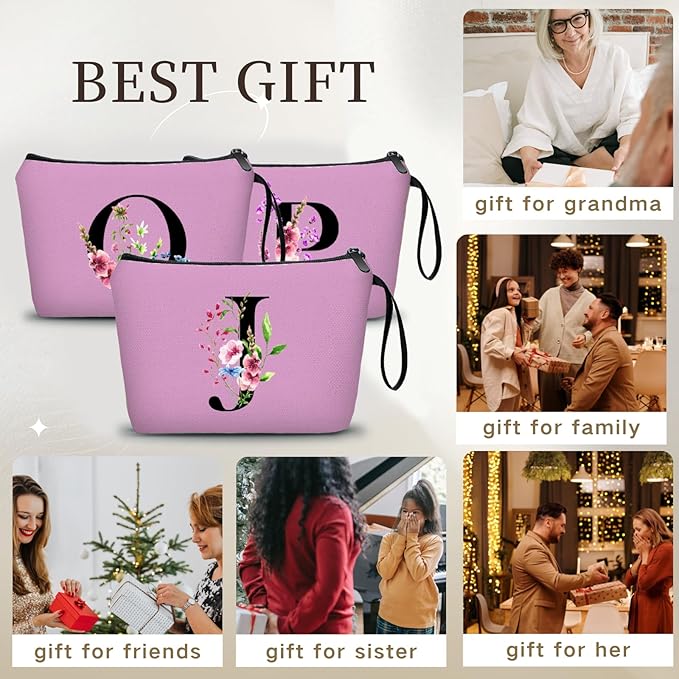 Birthday Inspirational Bridesmaid Proposal Team Small Gifts for Women Mom Aunt Teacher Sister Coworkers Makeup Cosmetic Bag Travel with Mirror Mothers Day Christmas Graduation J
