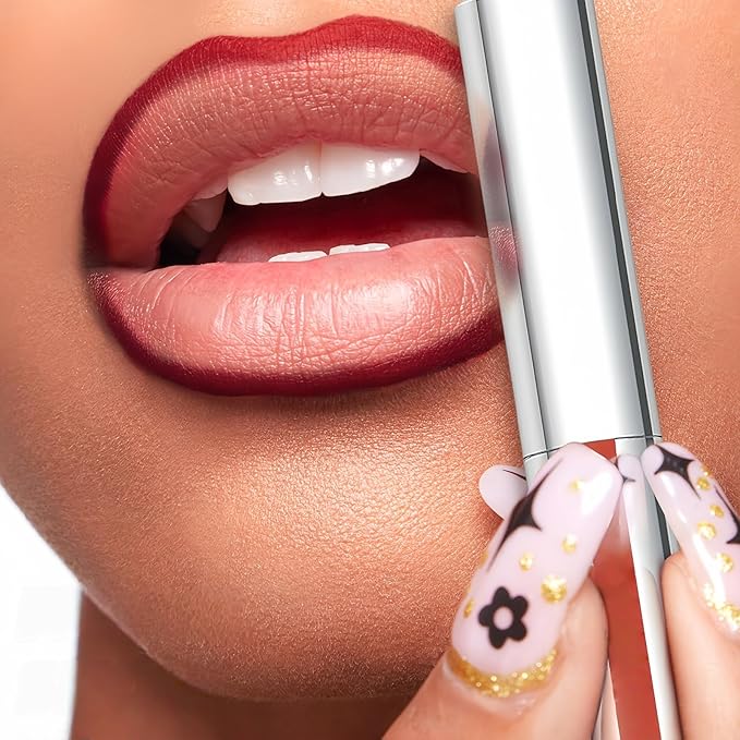 Peel Off Lip Liner Stain Set, 3 Colors Long Lasting Matte Lip Tattoo, Highly Pigmented Color Lip Makeup, Waterproof, Transfer-proof Lipstain for Women