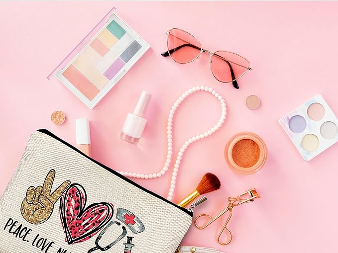 Nurse Gifts for Women: Nurses' Makeup Bags With Zipper
