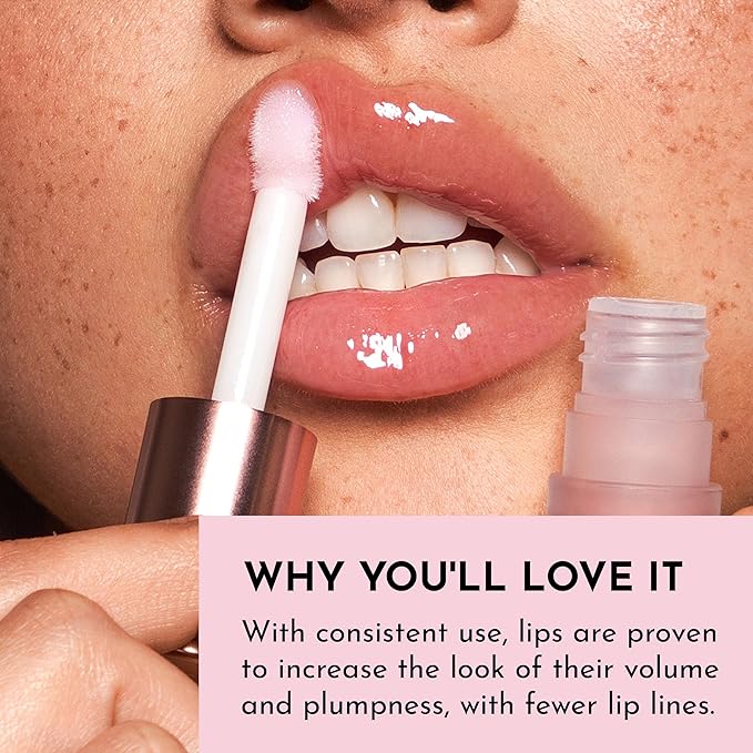 Lawless Women's Forget The Filler Lip Plumper Line Gloss, Rosy Outlook, Pink, 0.11 Fl Oz (Pack of 1)