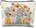 Nanny & Grandma Gift Set - Floral Makeup Bags & Pouch, Perfect for Birthdays or Any Occasion