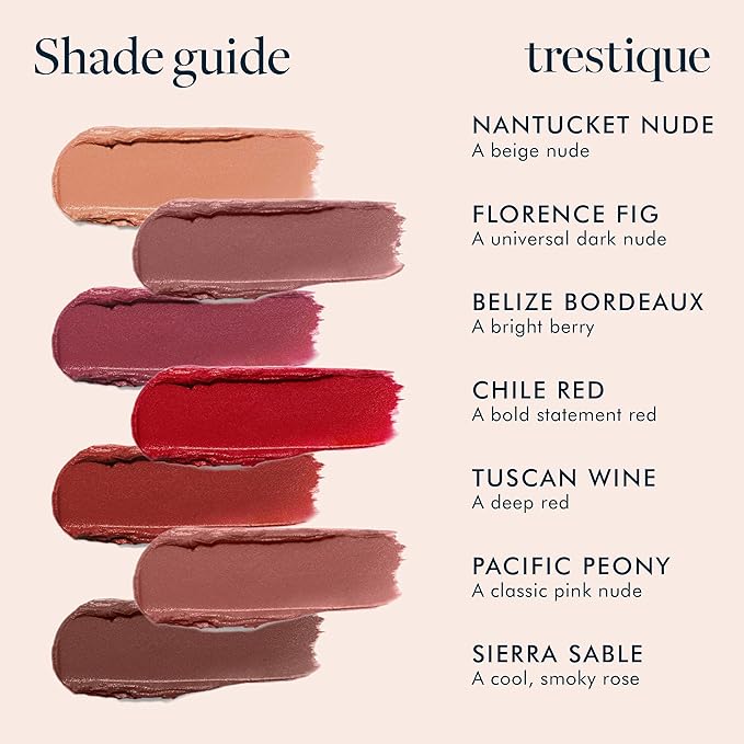 TRE'STIQUE Matte Lip Crayon, Matte Lipstick With Built-in Lip Gloss Balm, 2-in-1 Lip Liner Set With Lip Crayon and Lip Balm, Lipstick and Lip Gloss Kit (Sierra Sable Refillable)