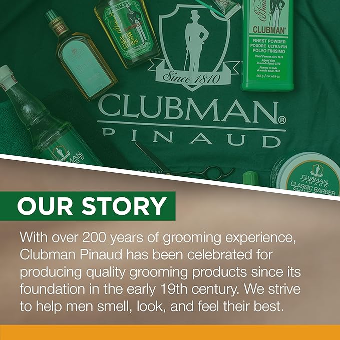 Clubman Reserve Brandy Spice After Shave Lotion – Instantly Cools, Tones & Refreshes Skin After Shaving, Aftershave for Men, 1.7 oz