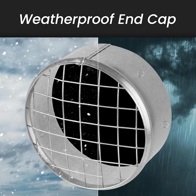 Repa Market 8 x 8 Inch Duct Cover – Galvanized Steel Round Duct Cap - Image 4