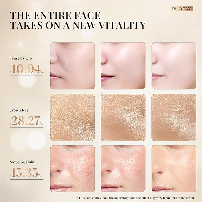 PHOFAY 4-in-1 Facial Device, 1.4oz Matching Gel. Multi Functional Beauty Device, Lifting, Firming, Puffiness Reduction and Promote Absorption & Soothing Care Calm Skin, Youthful Glow (Golden)