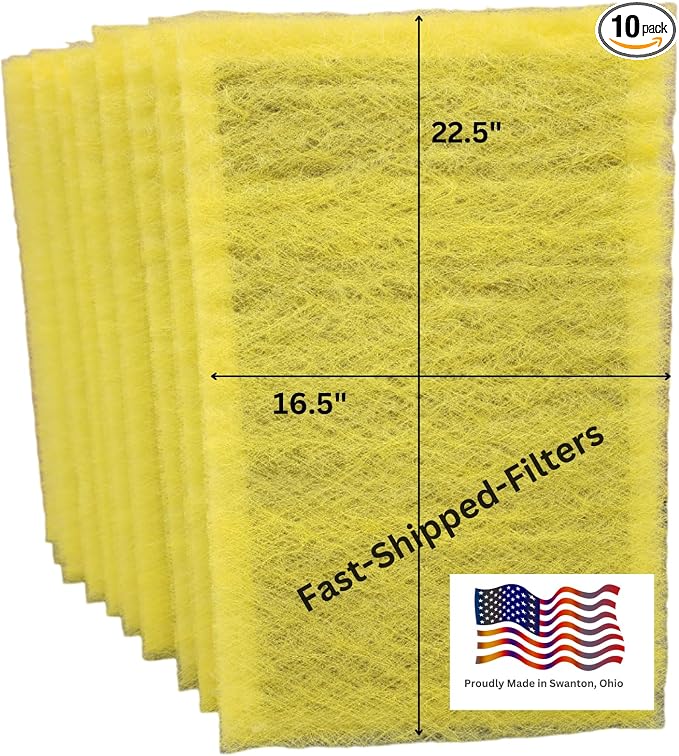 Fast-Shipped-Filters 10 Pack 18x25 Replacement Filter Pads Compatible by Unknown