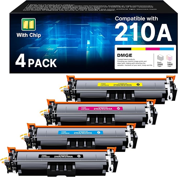 210A 210X Toner Cartridges 4 Pack - Replacement for HP 210A HP 210X, Works for HP Color Laserjet Pro MFP 4301fdw Wireless Printer,MFP Pro 4301fdn 4201dw 4201dn,Color Pro MFP 4301 4201 Series Printer