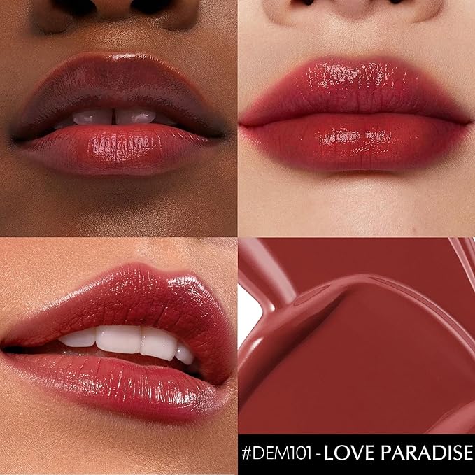 Berry Red Lipstick for Women Hydrate Lipstick Glossy Moisture Lip Gloss Sheer-Medium Coverage Long Lasting Lipsticks for Dry Lips, DM101 Cranberry