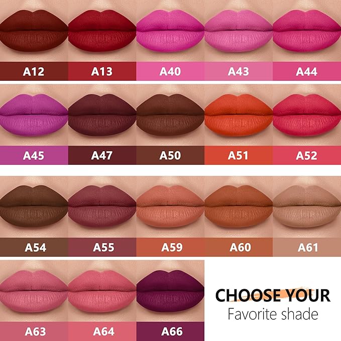 Dark Red Lipstick Long Lasting Lipsticks for Women Pigmented Smudgeproof Transferproof Vegan Cruelty Free Lip Color, A12 Forever