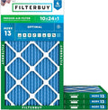 Filterbuy 10x24x1 Air Filter MERV 13 Optimal Smoke & Allergy Defense, by Filterbuy