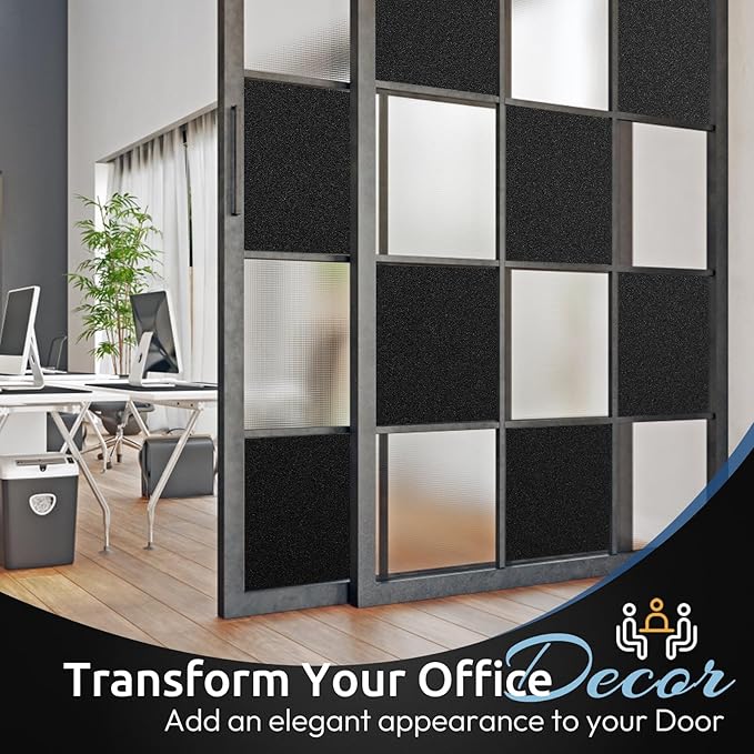 rabbitgoo Blackout Window Film, Sun Heat Blocking Privacy Cover for Glass, Removable Opaque Room Darkening Dark Black Out Window Covers Tint Shades for Home Day Sleep Light Blocker 29.5 x 78.7 Inches