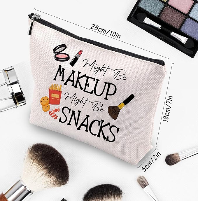 Snack Bags, Emergency Food Bag Packing Cubes for Women Trip Gifts Favors Travel Bag Essentials, Emergency Snacks Bag Makeup Cosmetic Bag Pouch