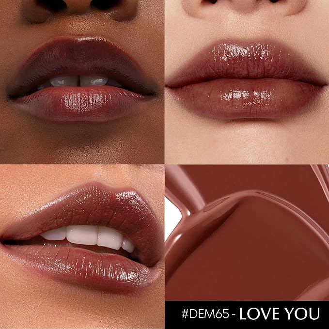 3Pc Brown Lipsticks Set for Women Hydrate Lipstick Glossy Moisture Lip Gloss Brown Pink Nude Color Lipsticks for Dry Lips, DM65/88/95