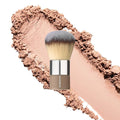 Sandstone Scandinavia Soft Collection Makeup Brush - Professional Premium Kabuki brush for applying and blending loose and compact powder and liquid foundation. Vegan ultra soft bristles.