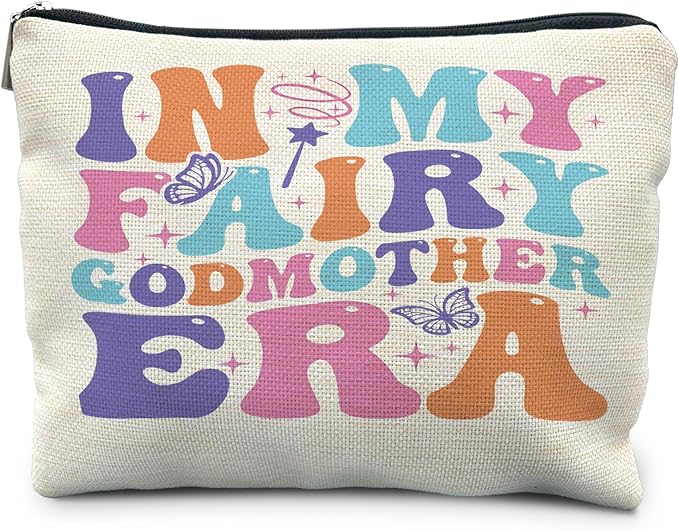 Fairy Godmother Makeup Bag, Godmother Gift, Godmother Gifts from Godchild, Best Godmother Gift, Gift for Godmother Cosmetic Bag Toiletry Bag