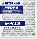 Filter King 29.5x29.5x2 Air Filter | 5-PACK | MERV 8 HVAC Pleated A/C Furnace by FilterKing