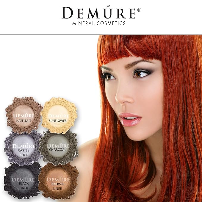 Demure Mineral Make Up (Sunflower) Eye Shadow, Matte Eyeshadow, Loose Powder, Eye Makeup, Professional Makeup